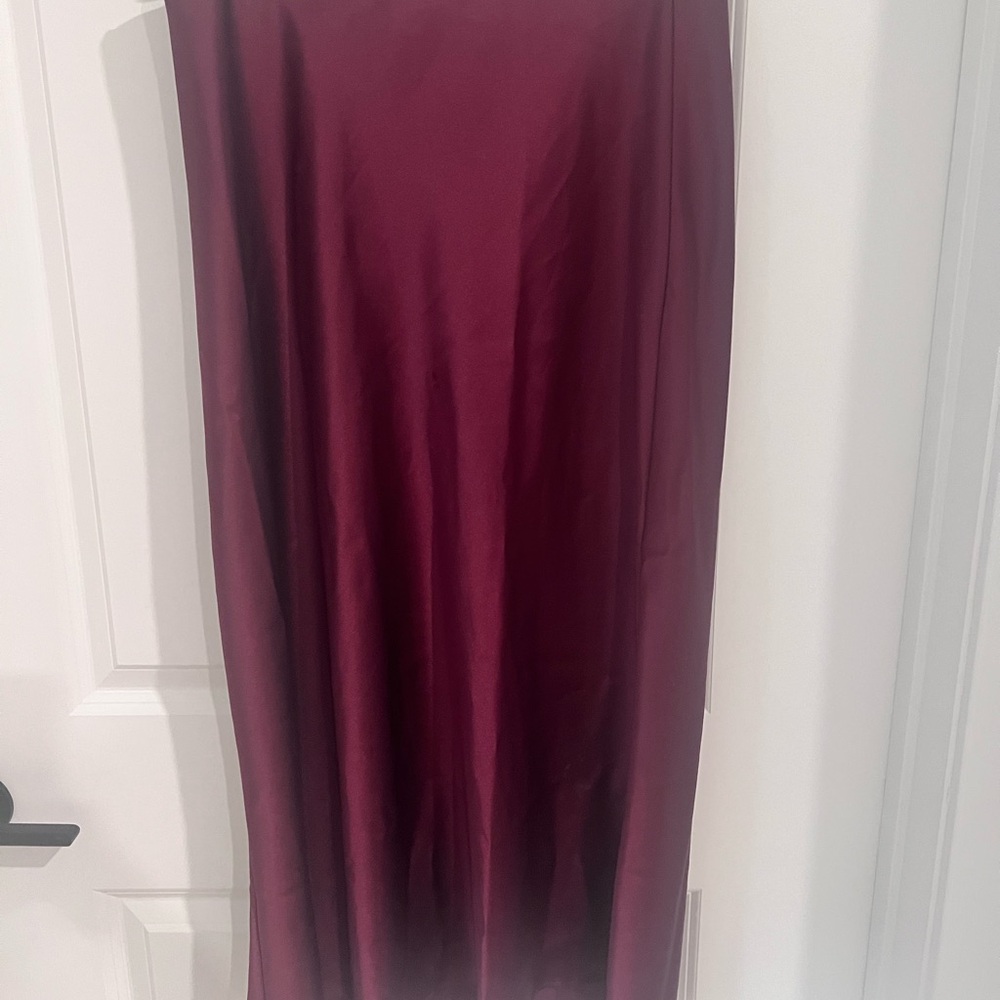 Zara Deep Burgundy Maxi Skirt - Picture 3 of 7